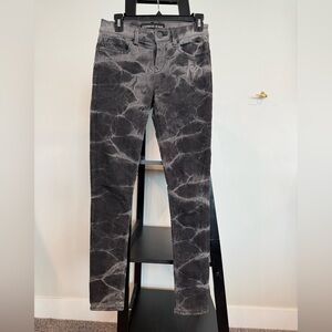 Express Women's Skinny Jeans - Black and Gray